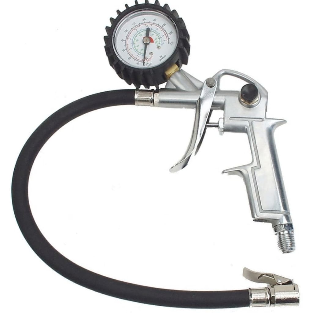 Brüder Mannesmann Tyre Inflator with Pressure Gauge 15 Bar 1543