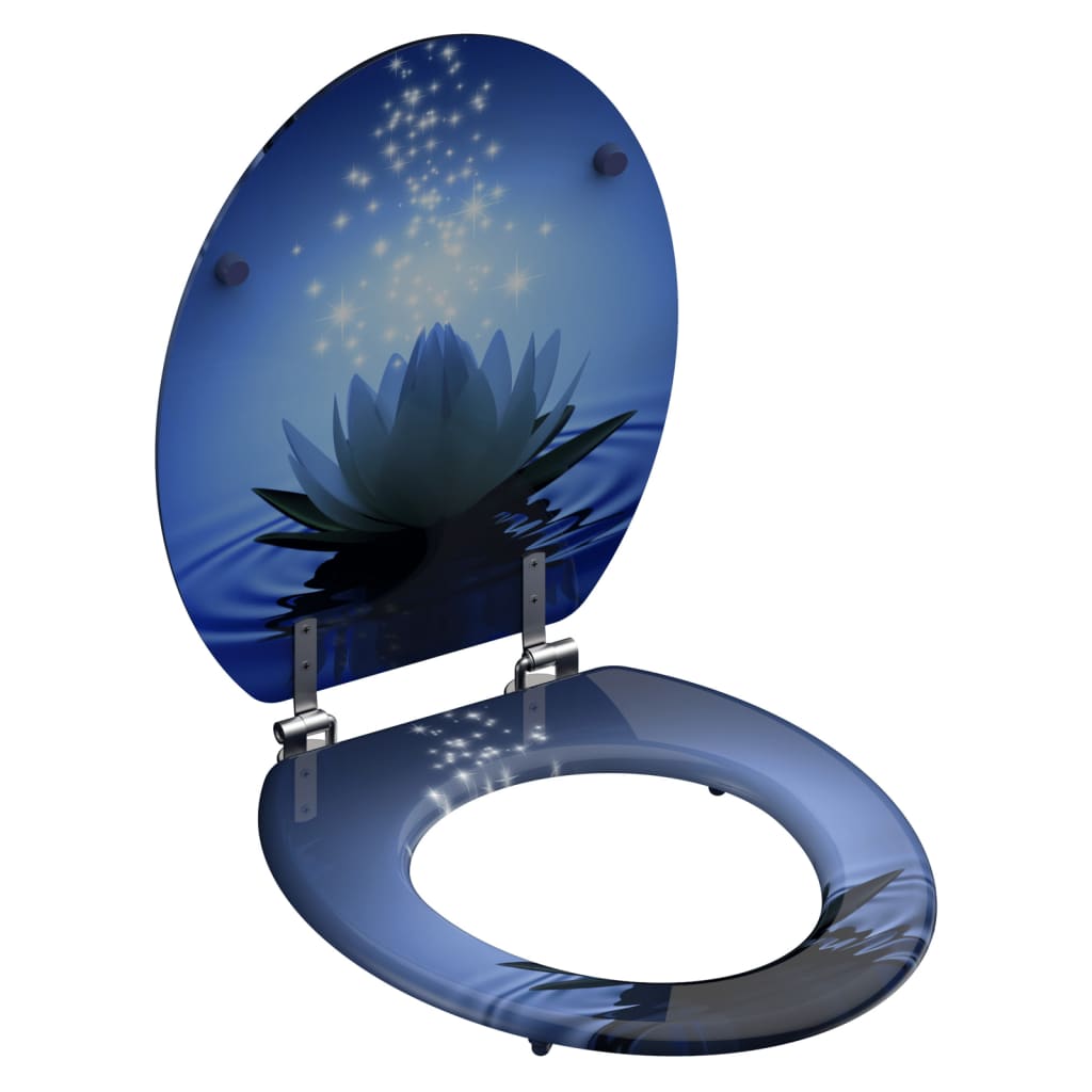 SCHíìTTE Toilet Seat WATER LILY MDF