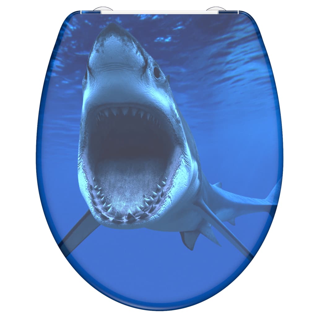 SCHíìTTE Toilet Seat with Soft-Close Quick Release SHARK