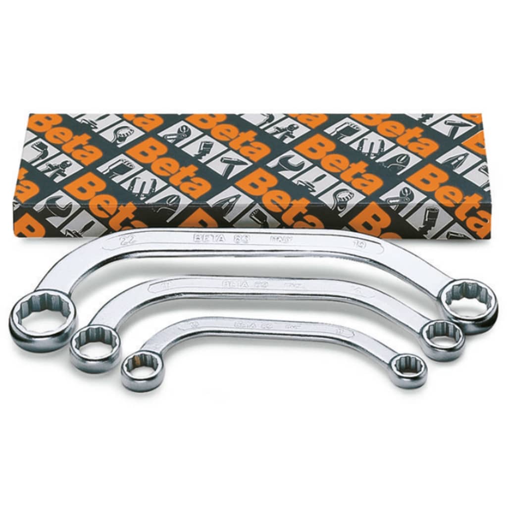 Beta Tools 3 Piece Half-moon Ring Wrenches Set 83/S3