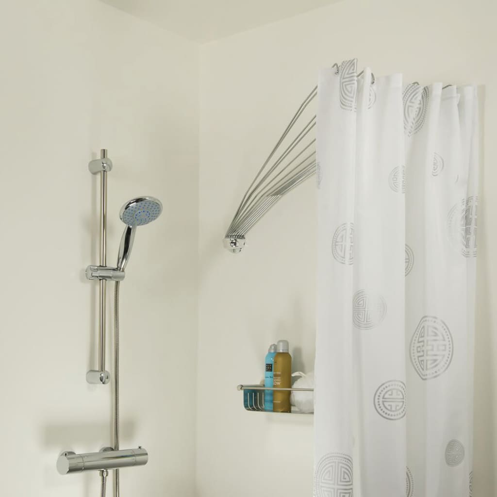 Sealskin Shower Curtain Rail Umbrella Corner Chrome
