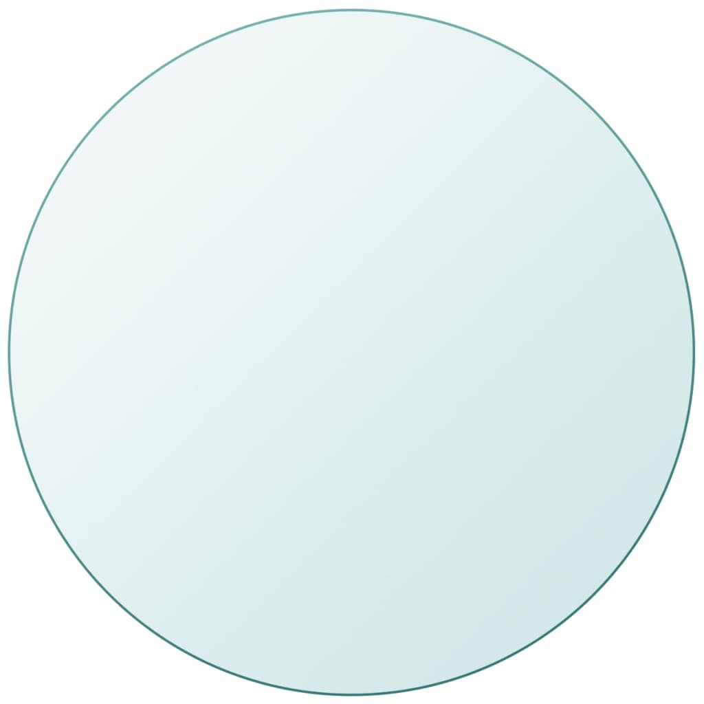 vidaXL Table Top Tempered Glass Round 400 mm