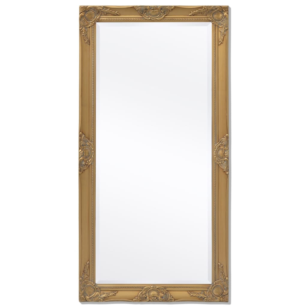 vidaXL Wall Mirror Baroque Style 120x60 cm Gold