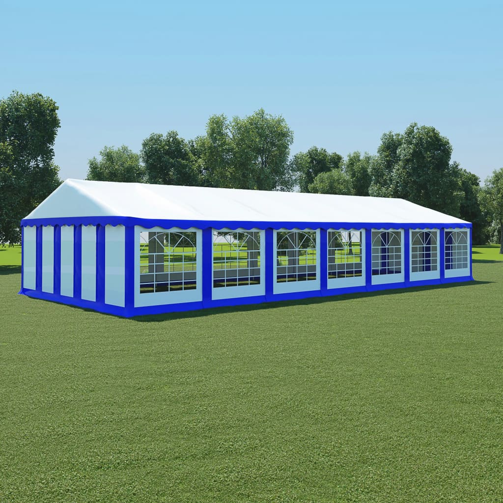 vidaXL Tent Fabric 6x14 m Blue and White