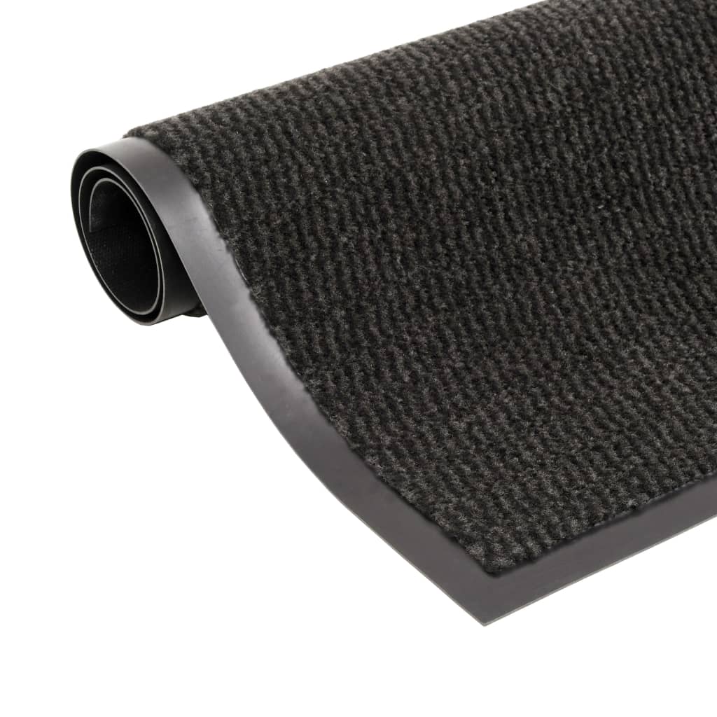 vidaXL Dust Control Mat Rectangular Tufted 120x180 cm Black