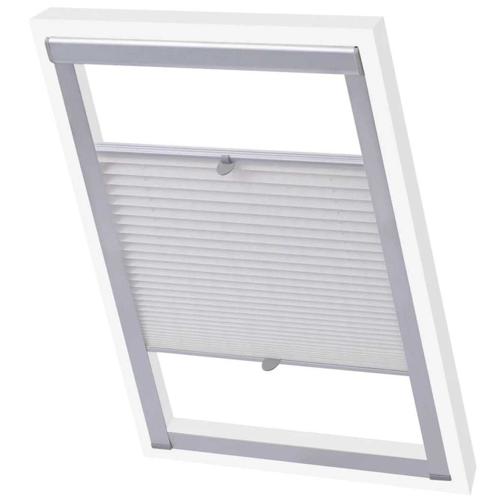 vidaXL Pleated Blind White SK08