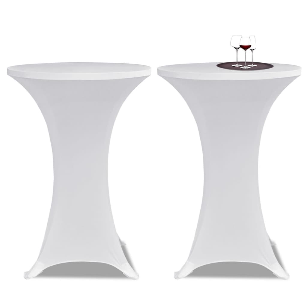 Standing Table Cover íÖ 60cm White Stretch 2 pcs