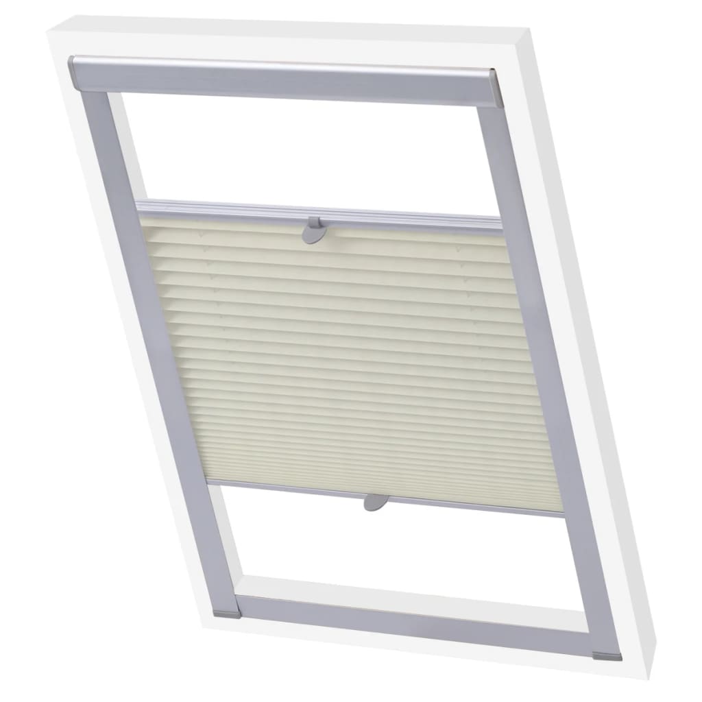 vidaXL Pleated Blinds Cream M08/308