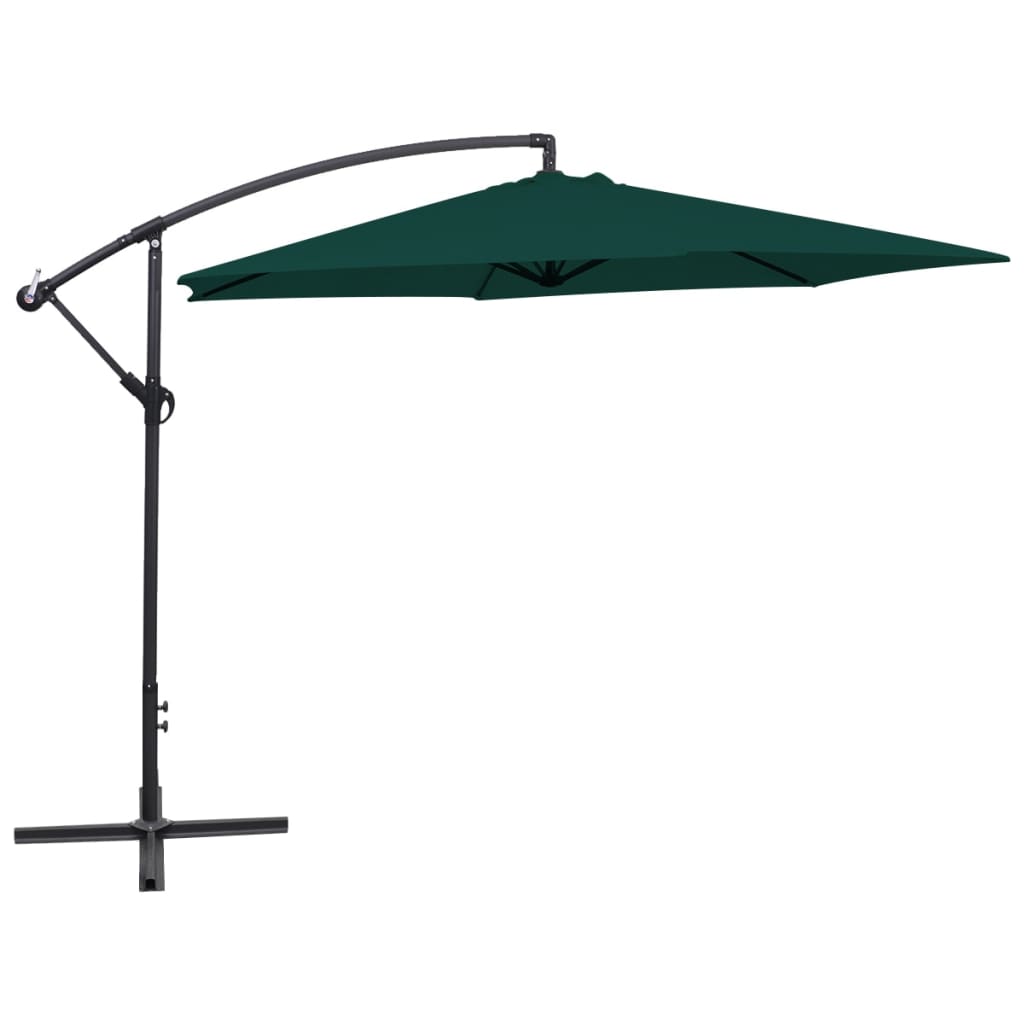 vidaXL Cantilever Umbrella 3 m Green