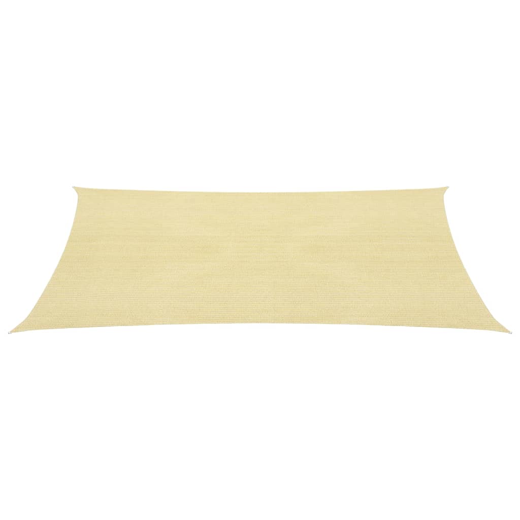 vidaXL Sunshade Sail HDPE Square 3.6x3.6 m Beige