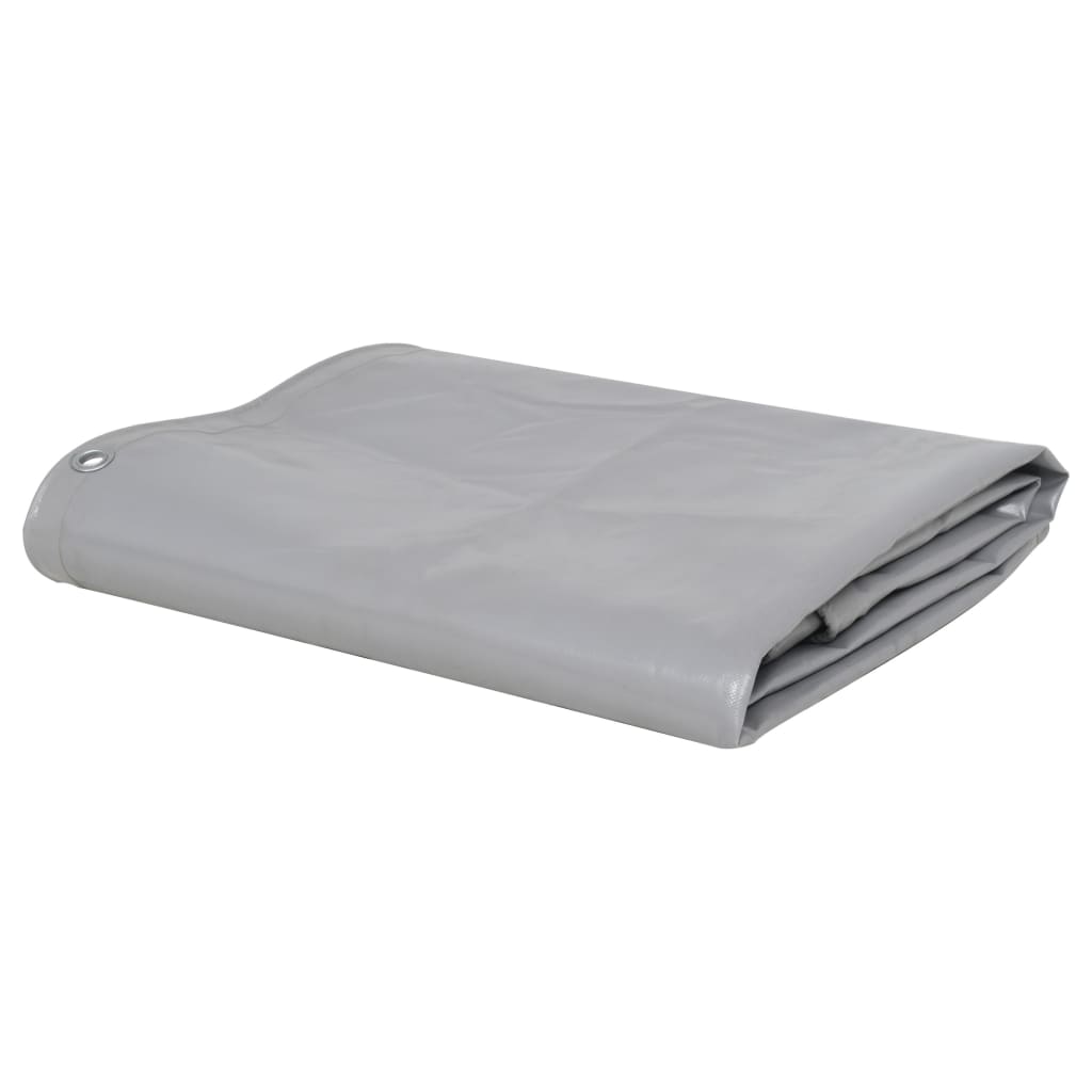 vidaXL Tarpaulin 650 g/mŒ_ 2.5x3.5 m Grey