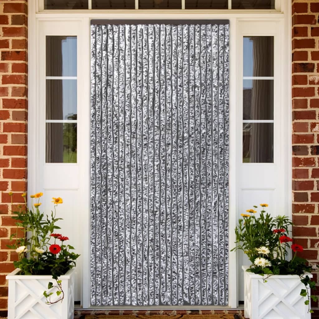 vidaXL Insect Curtain Brown and Beige 90x220 cm Chenille