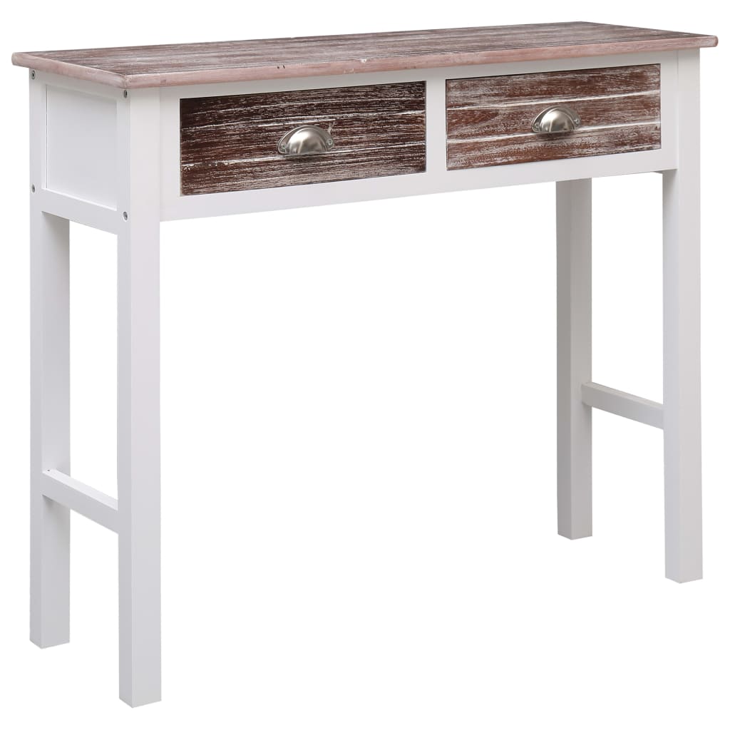 vidaXL Console Table Brown 90x30x77 cm Wood
