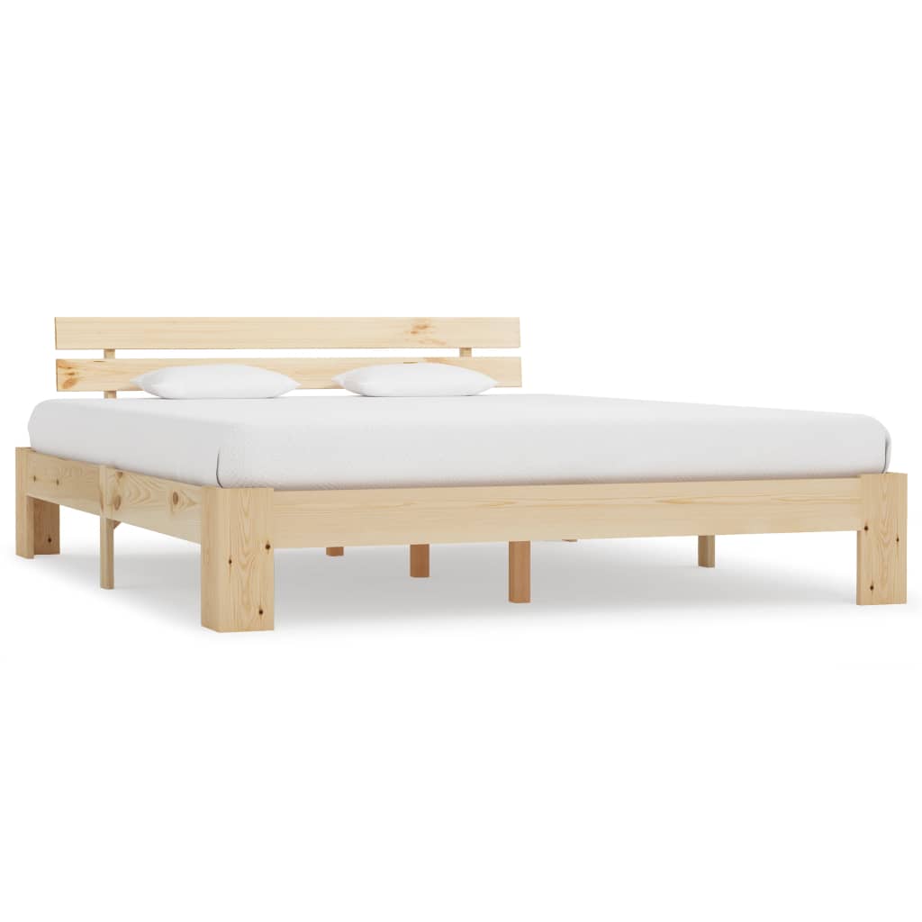 vidaXL Bed Frame Solid Pine Wood 180x200 cm 6FT Super King