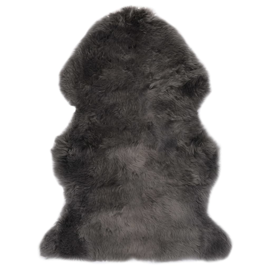 vidaXL Sheep Leather Rug 60x90 cm Light Grey