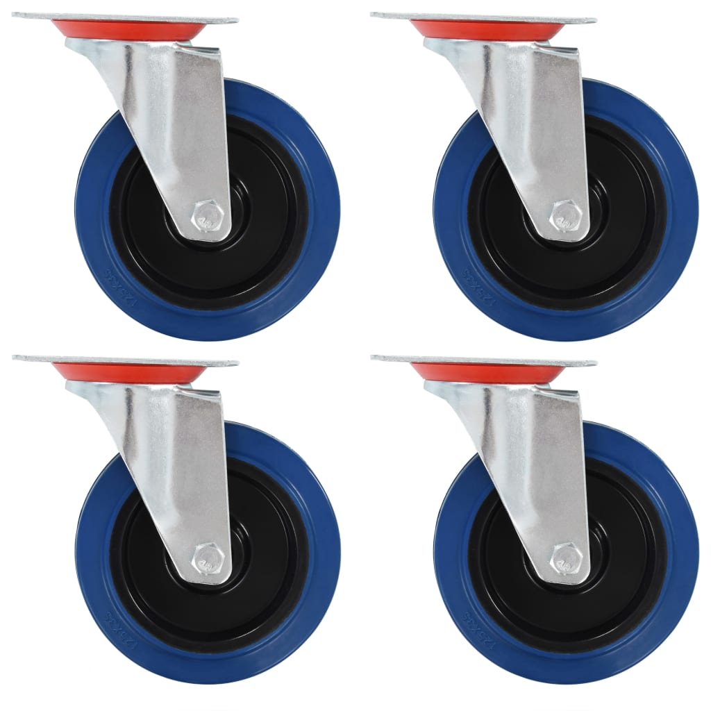 vidaXL 12 pcs Swivel Casters 125 mm