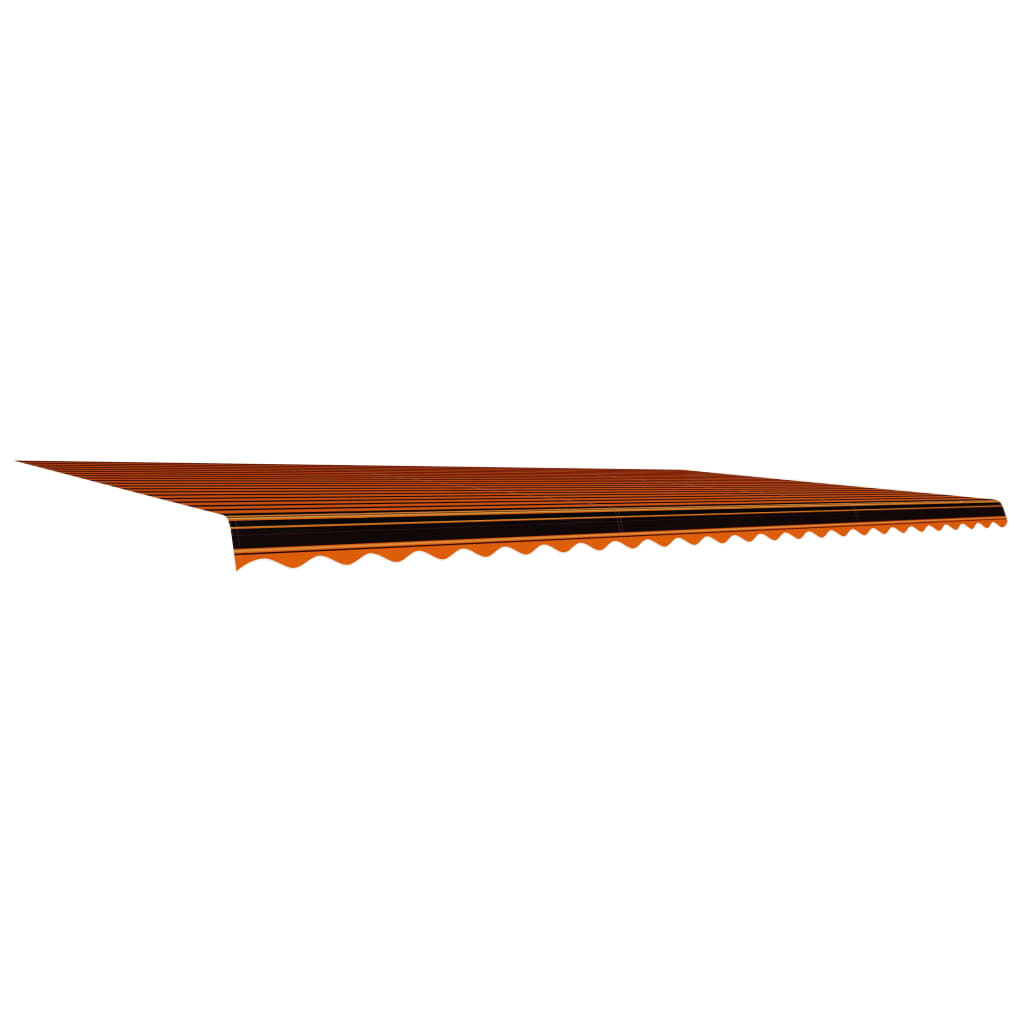 vidaXL Awning Top Sunshade Canvas Orange and Brown 600x300 cm