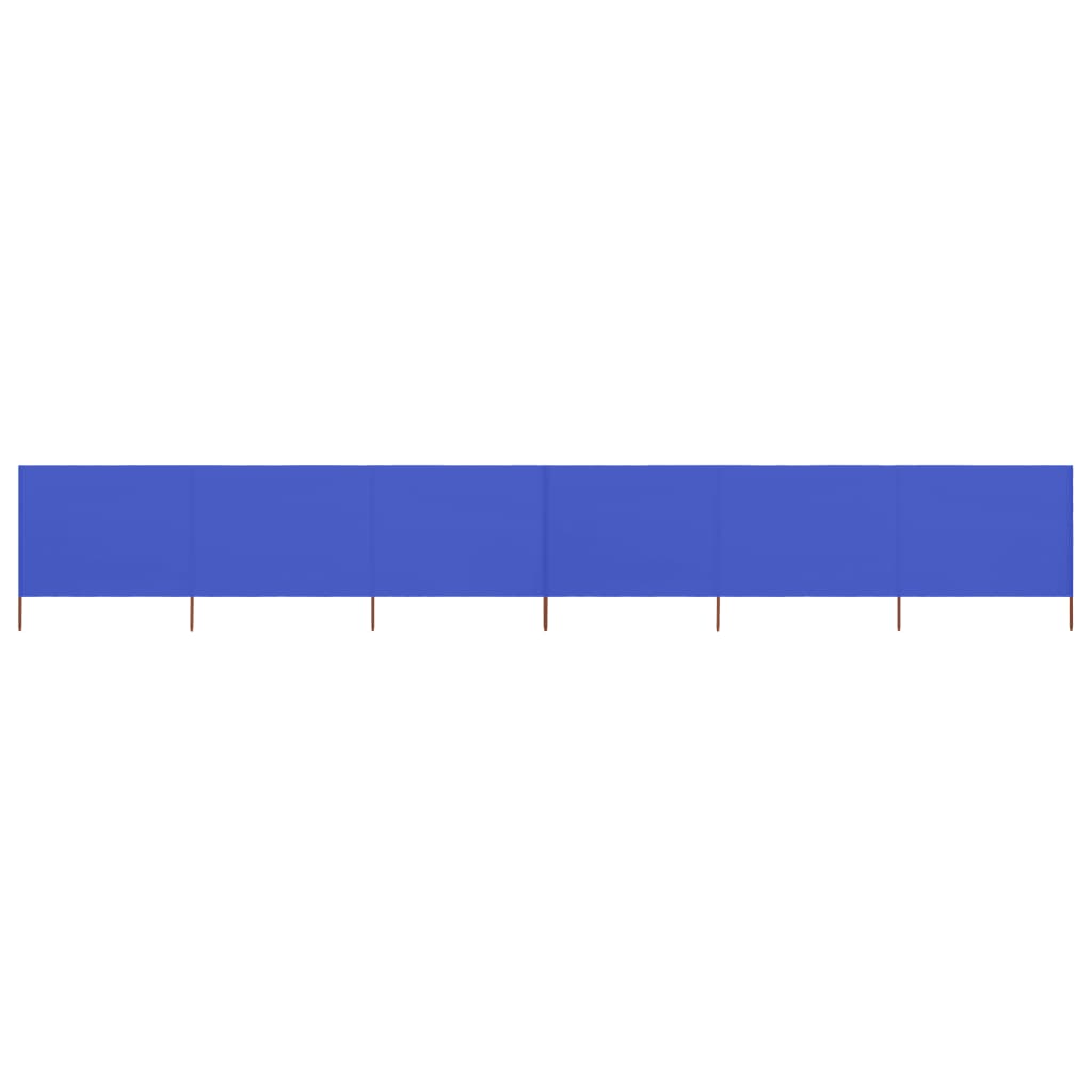 vidaXL 6-panel Wind Screen Fabric 800x120 cm Azure Blue