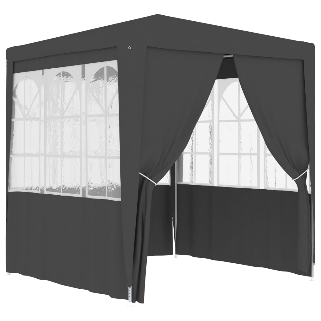 vidaXL Professional Party Tent Side Walls 2.5x2.5 m Anthracite 90 g/mŒ_