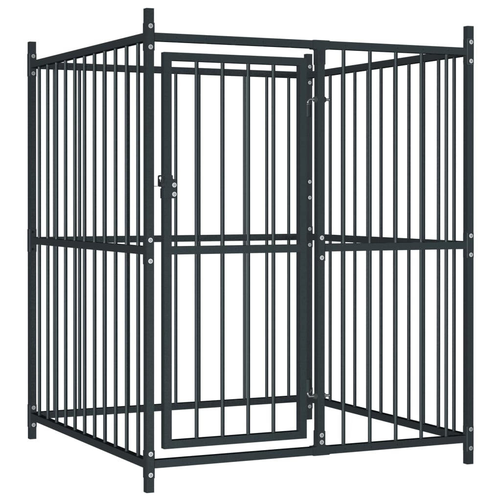 vidaXL Outdoor Dog Kennel 120x120x150 cm