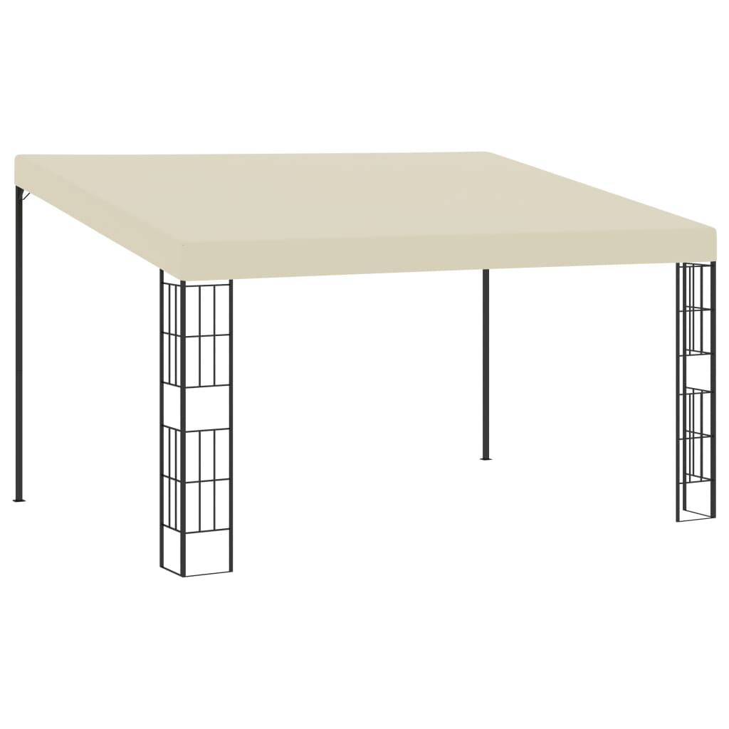 vidaXL Wall-mounted Gazebo 3x4 m Cream Fabric