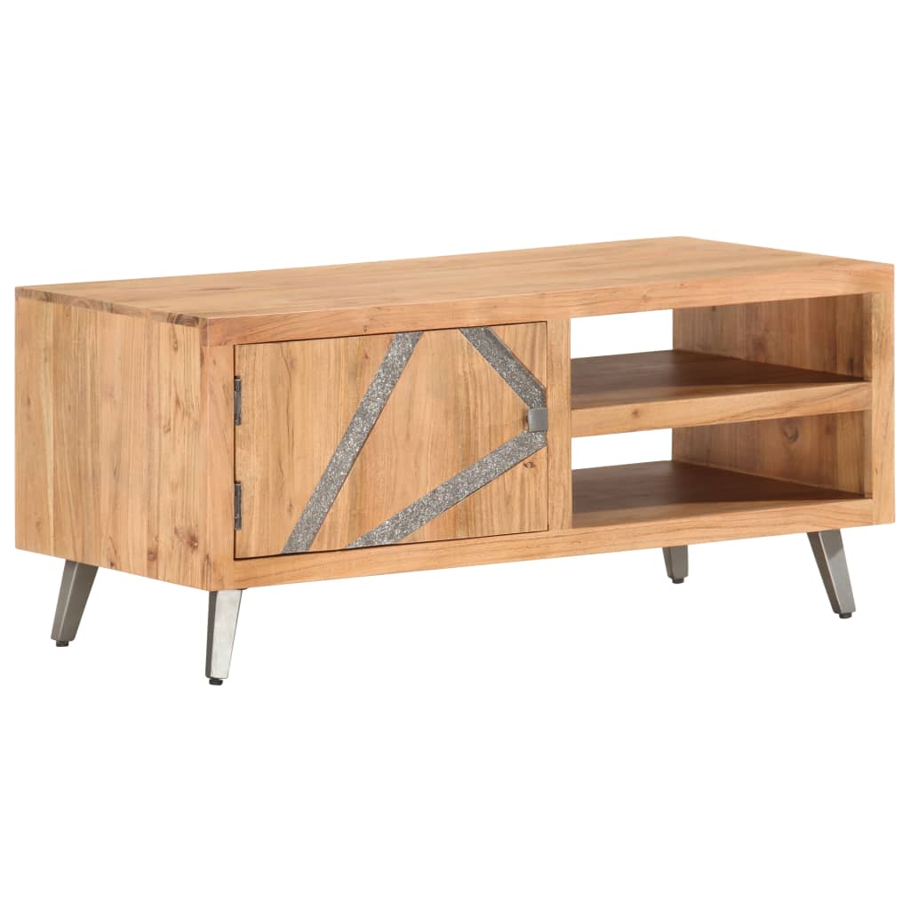 vidaXL Coffee Table 90x45x40 cm Solid Acacia Wood