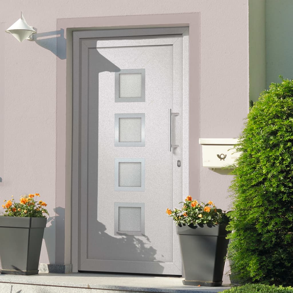 vidaXL Front Door White 108x208 cm