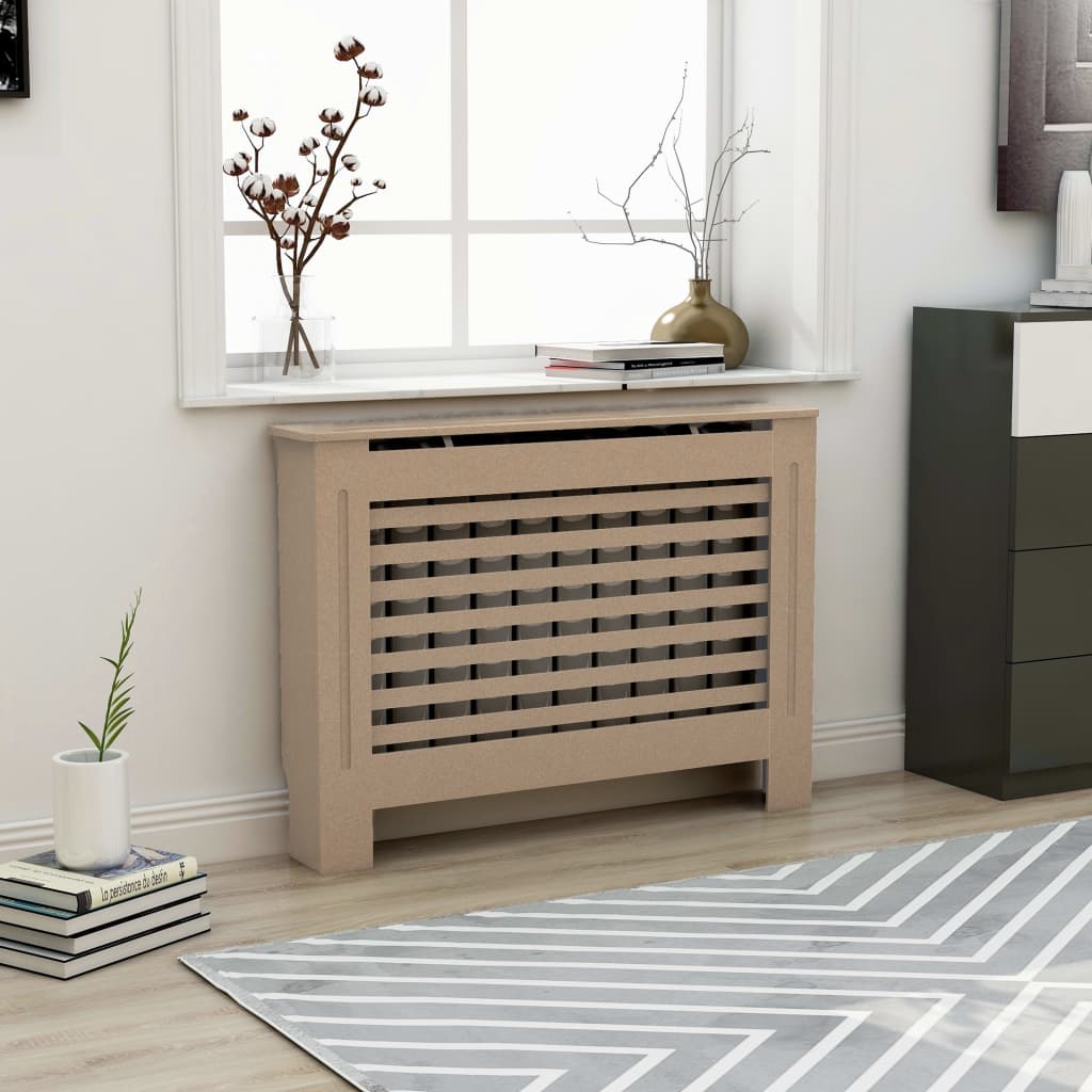 vidaXL Radiator Cover 112x19x81 cm MDF