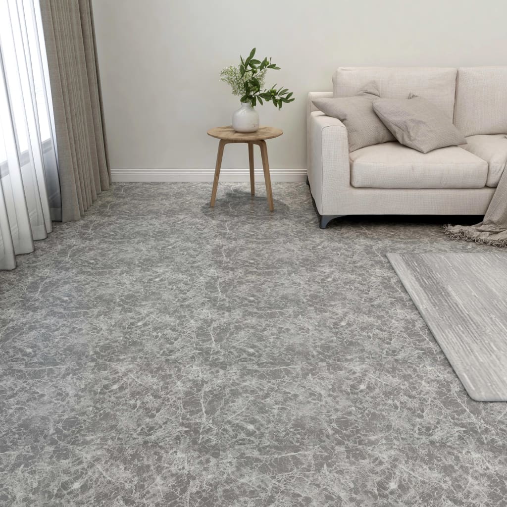 vidaXL Self-adhesive Flooring Planks 55 pcs PVC 5.11 mŒ_ Concrete Grey