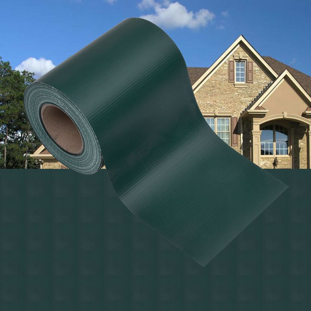 vidaXL Garden Privacy Screen PVC 35x0.19 m Matte Green