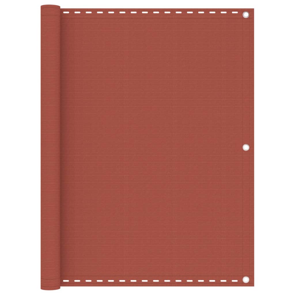 vidaXL Balcony Screen Terracotta 120x600 cm HDPE