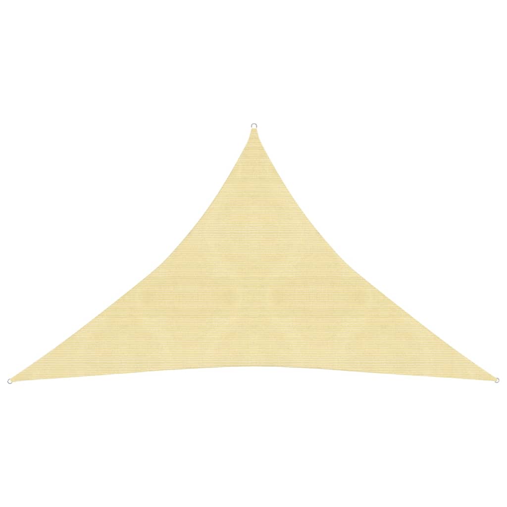 vidaXL Sunshade Sail 160 g/mŒ_ Beige 3.5x3.5x4.9 m HDPE