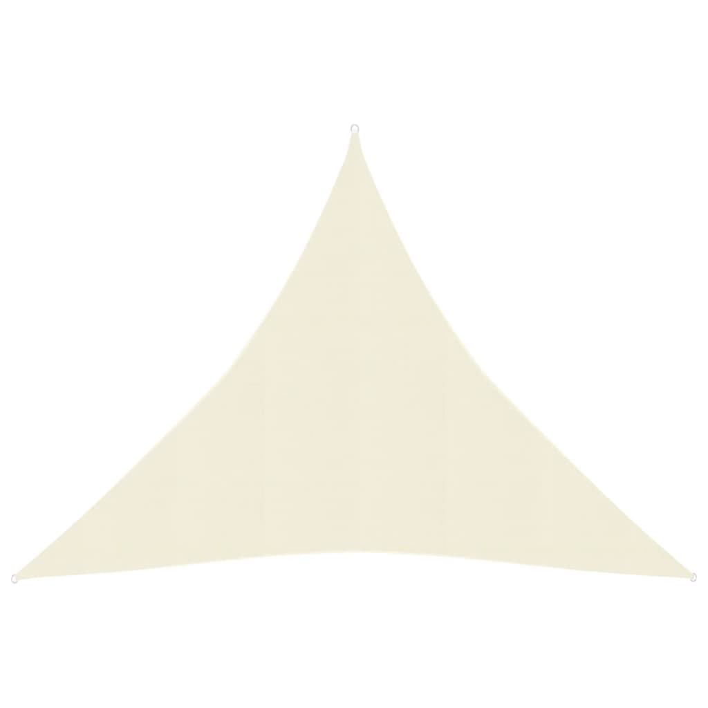 vidaXL Sunshade Sail 160 g/mŒ_ Cream 4.5x4.5x4.5 m HDPE