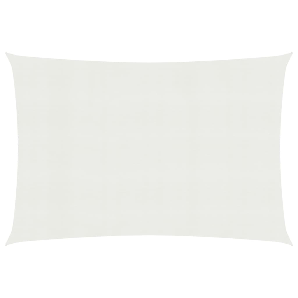 vidaXL Sunshade Sail 160 g/mŒ_ White 3x5 m HDPE