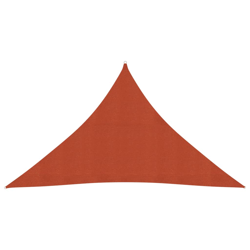 vidaXL Sunshade Sail 160 g/mŒ_ Terracotta 3.5x3.5x4.9 m HDPE