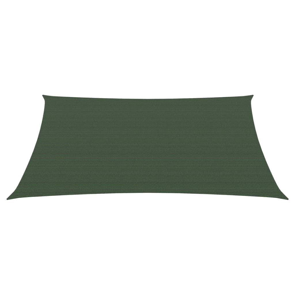 vidaXL Sunshade Sail 160 g/mŒ_ Dark Green 3/4x3 m HDPE