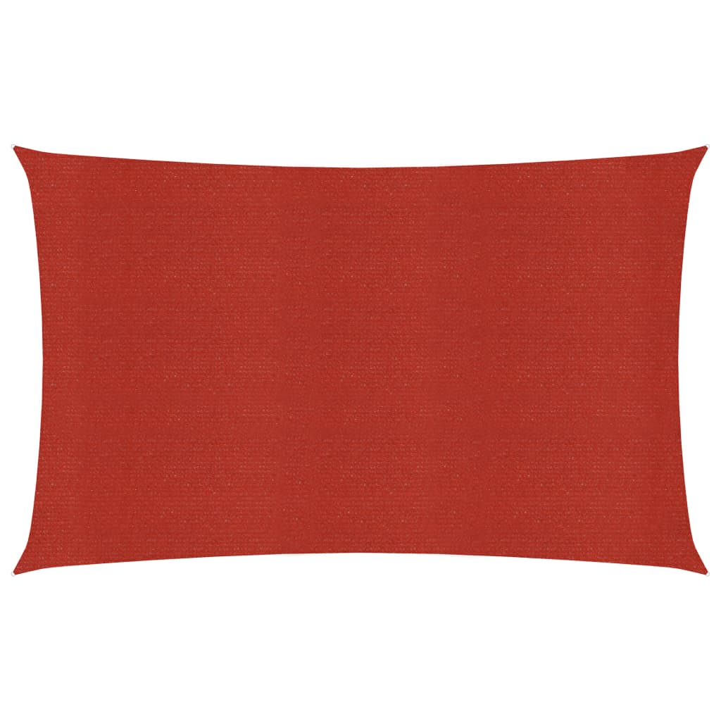 vidaXL Sunshade Sail 160 g/mŒ_ Red 4x6 m HDPE