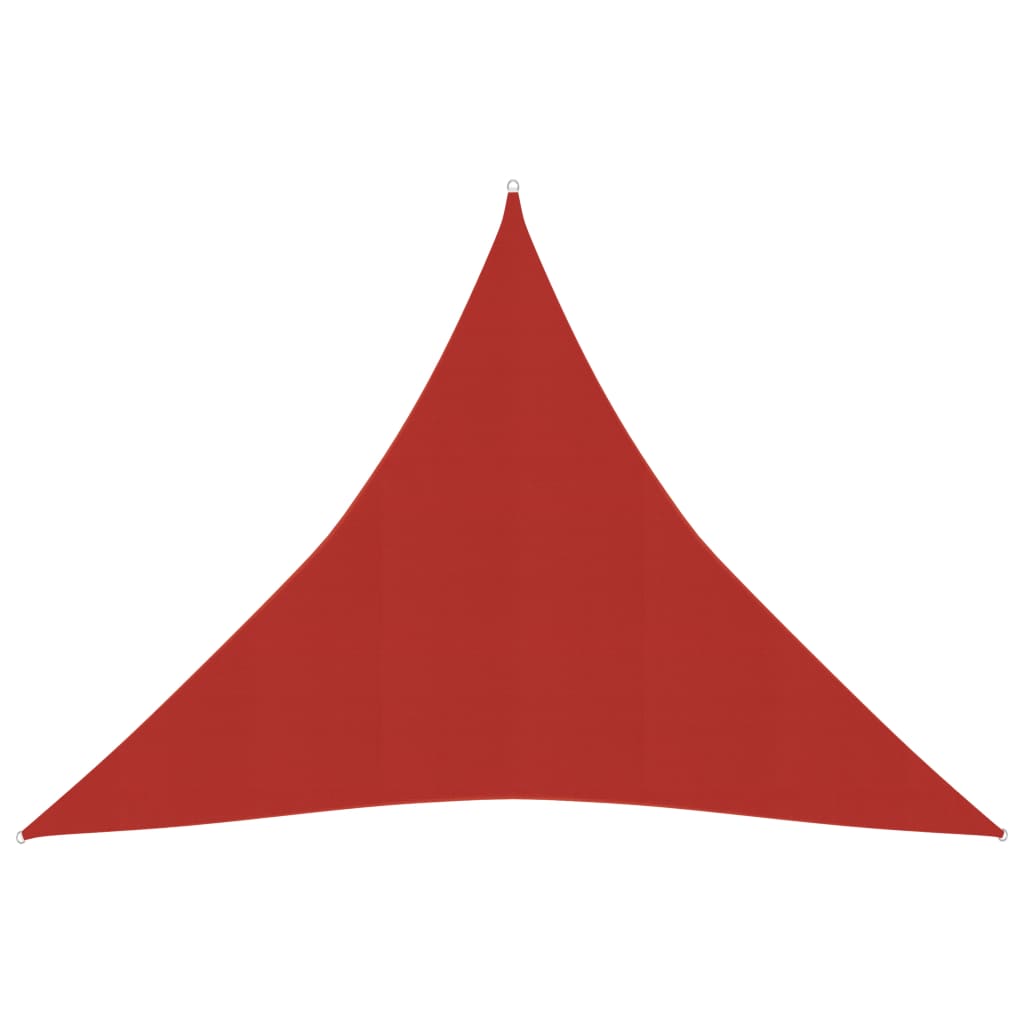 vidaXL Sunshade Sail 160 g/mŒ_ Red 4x4x4 m HDPE