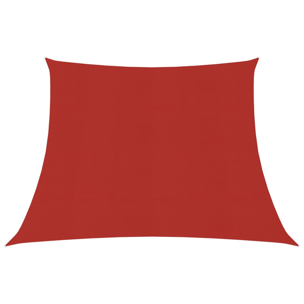 vidaXL Sunshade Sail 160 g/mŒ_ Red 3/4x2 m HDPE
