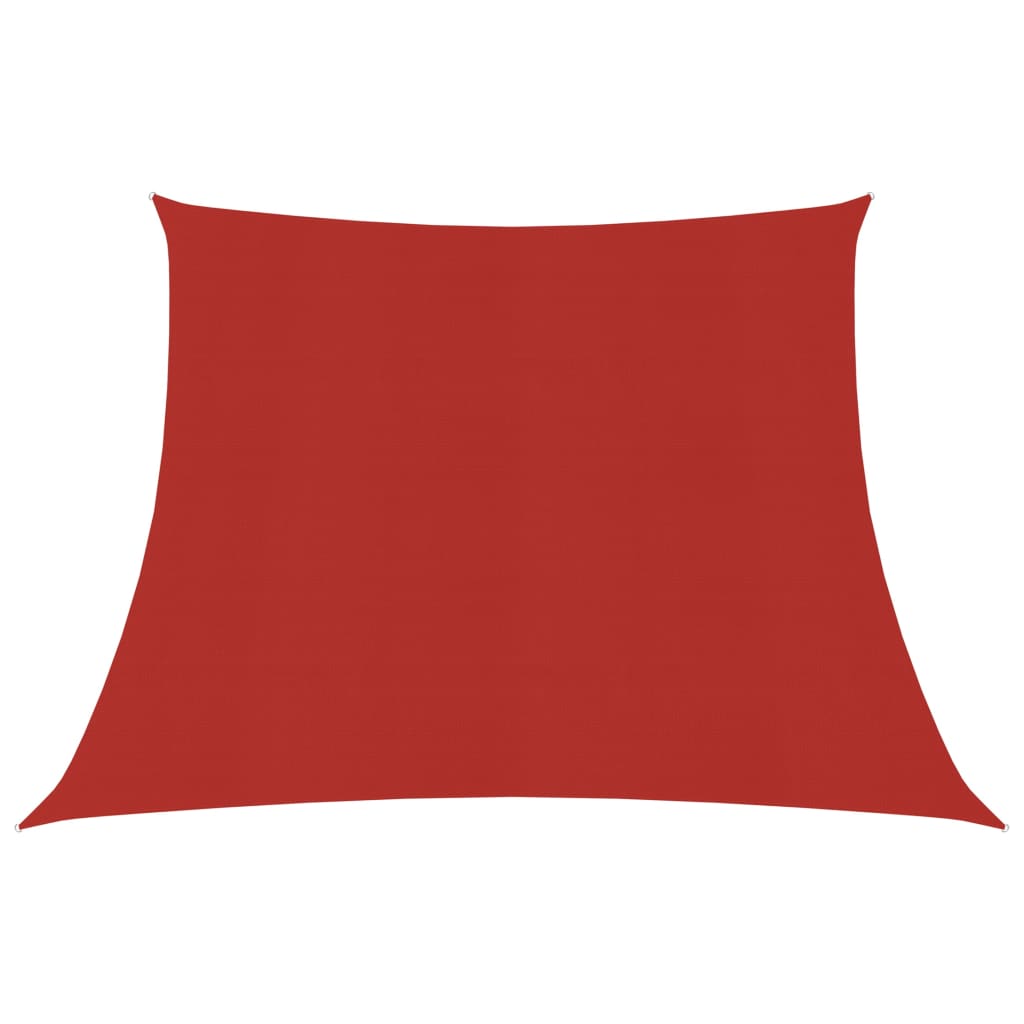 vidaXL Sunshade Sail 160 g/mŒ_ Red 4/5x3 m HDPE