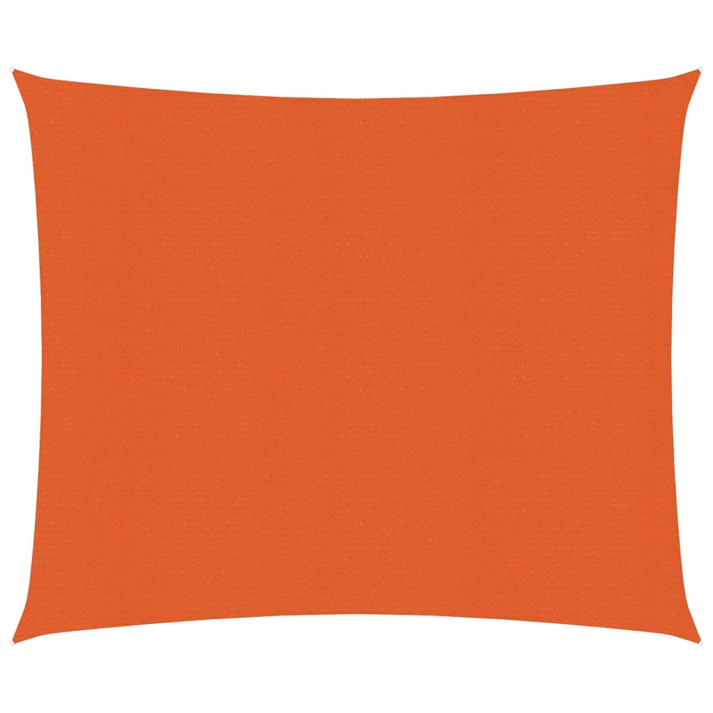 vidaXL Sunshade Sail 160 g/mŒ_ Orange 3.6x3.6 m HDPE