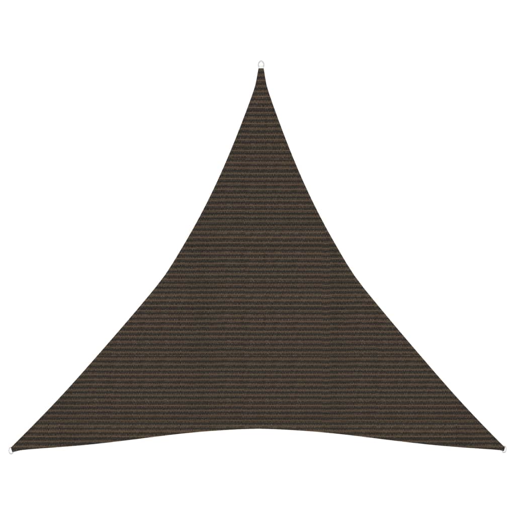 vidaXL Sunshade Sail 160 g/mŒ_ Brown 4.5x4.5x4.5 m HDPE