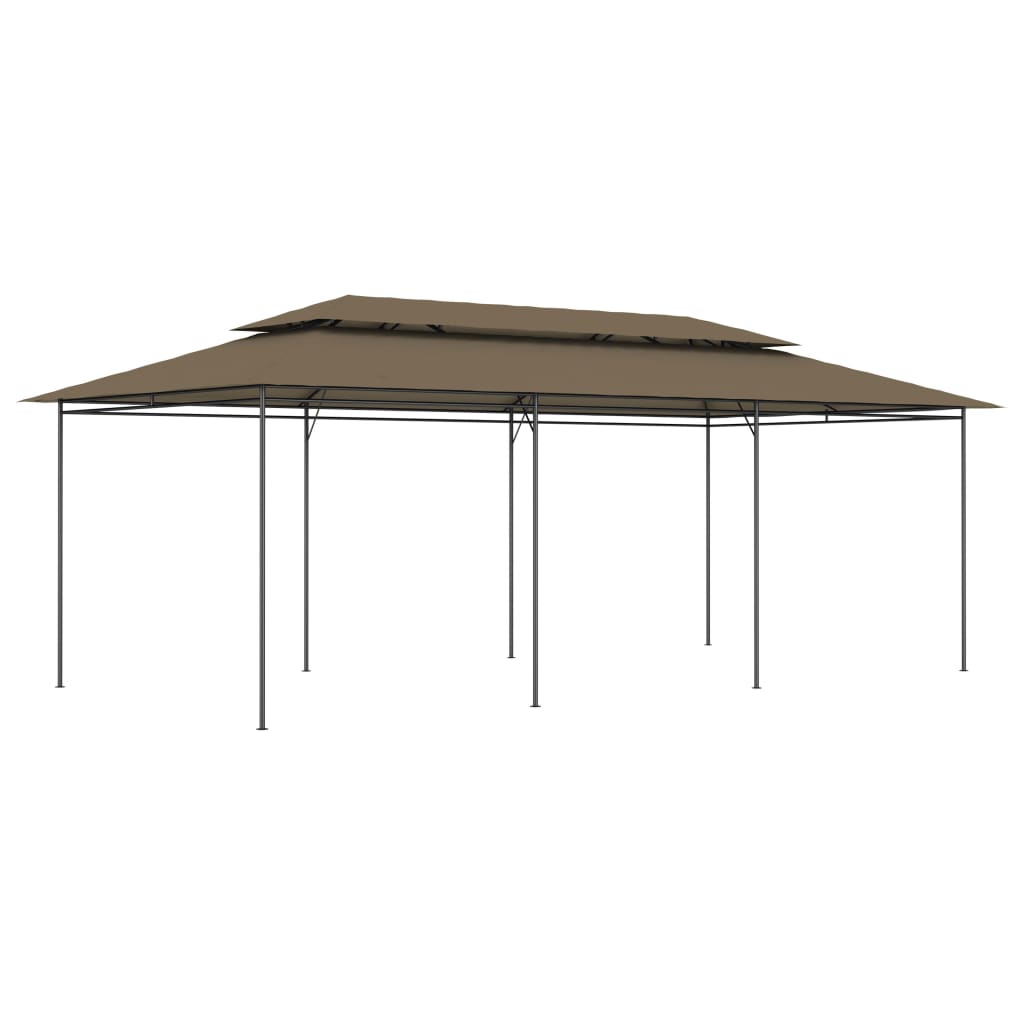 vidaXL Gazebo 600x298x270 cm Taupe 180 g/mŒ_