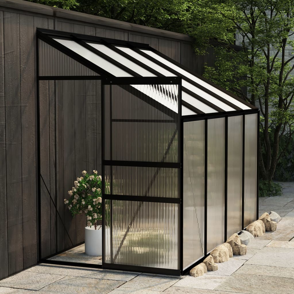 vidaXL Greenhouse Anthracite Aluminium 5.24 mŒ_