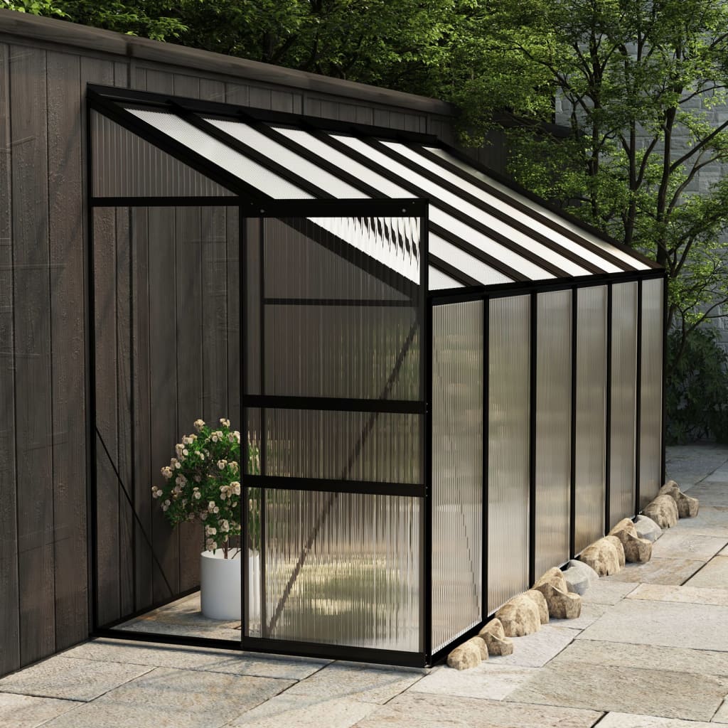 vidaXL Greenhouse Anthracite Aluminium 7.77 mŒ_