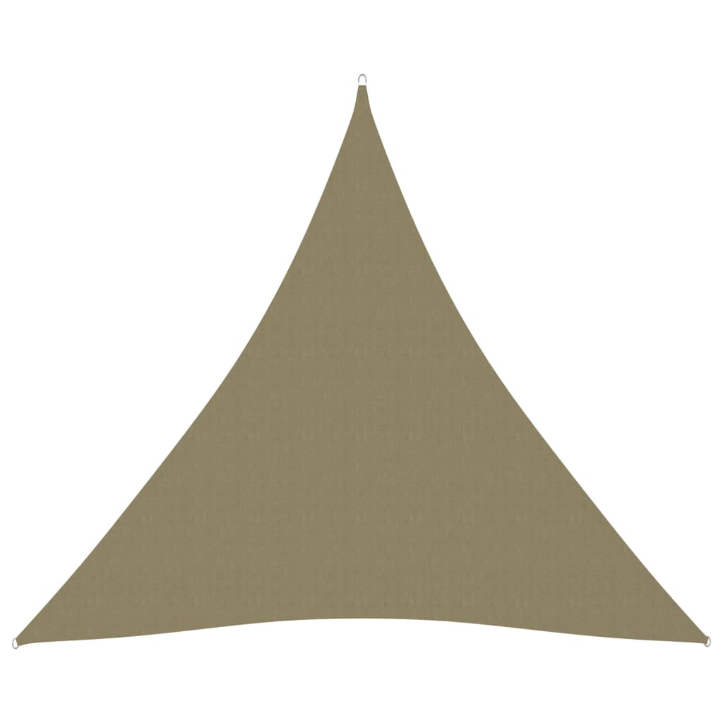 vidaXL Sunshade Sail Oxford Fabric Triangular 3x3x3 m Beige