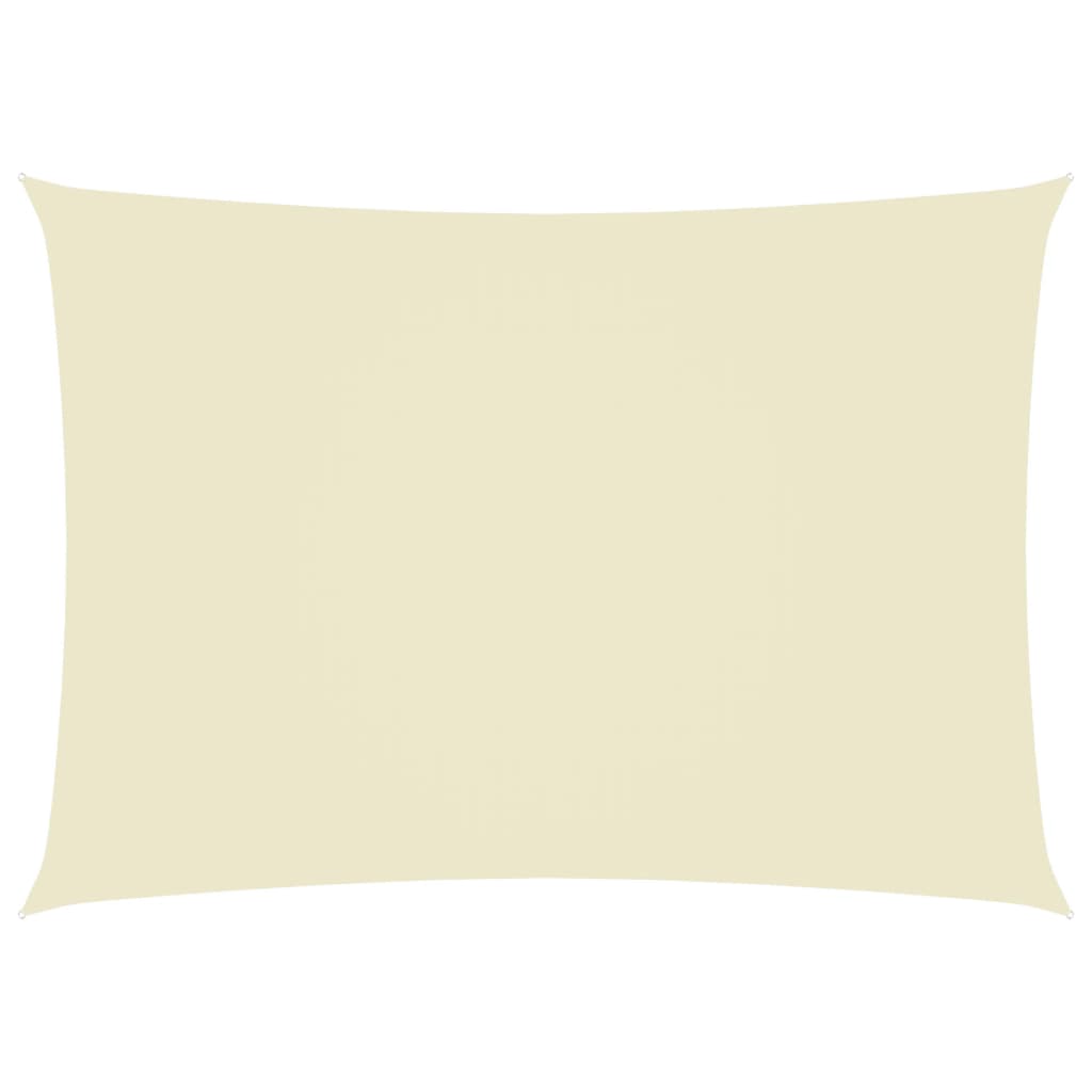 vidaXL Sunshade Sail Oxford Fabric Rectangular 3.5x5 m Cream