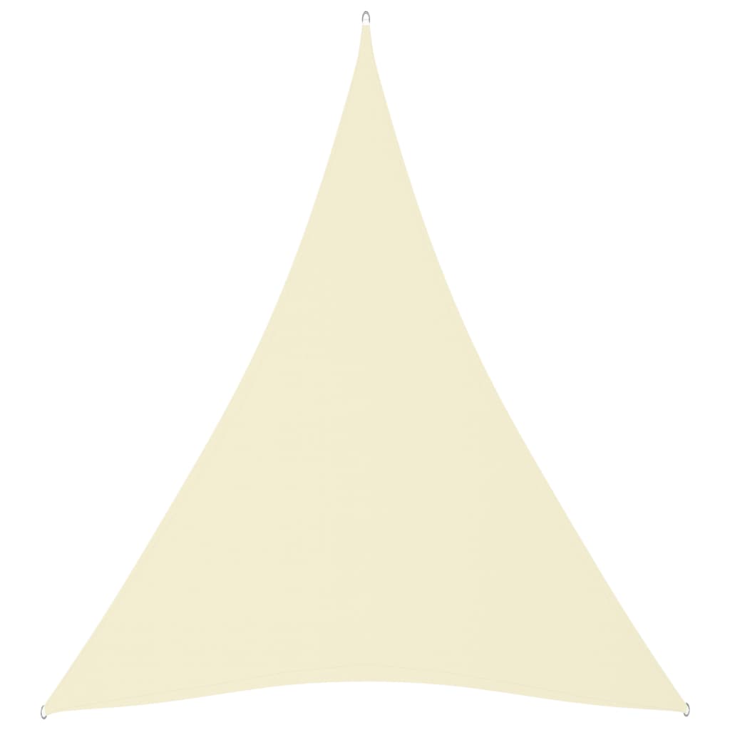 vidaXL Sunshade Sail Oxford Fabric Triangular 5x6x6 m Cream