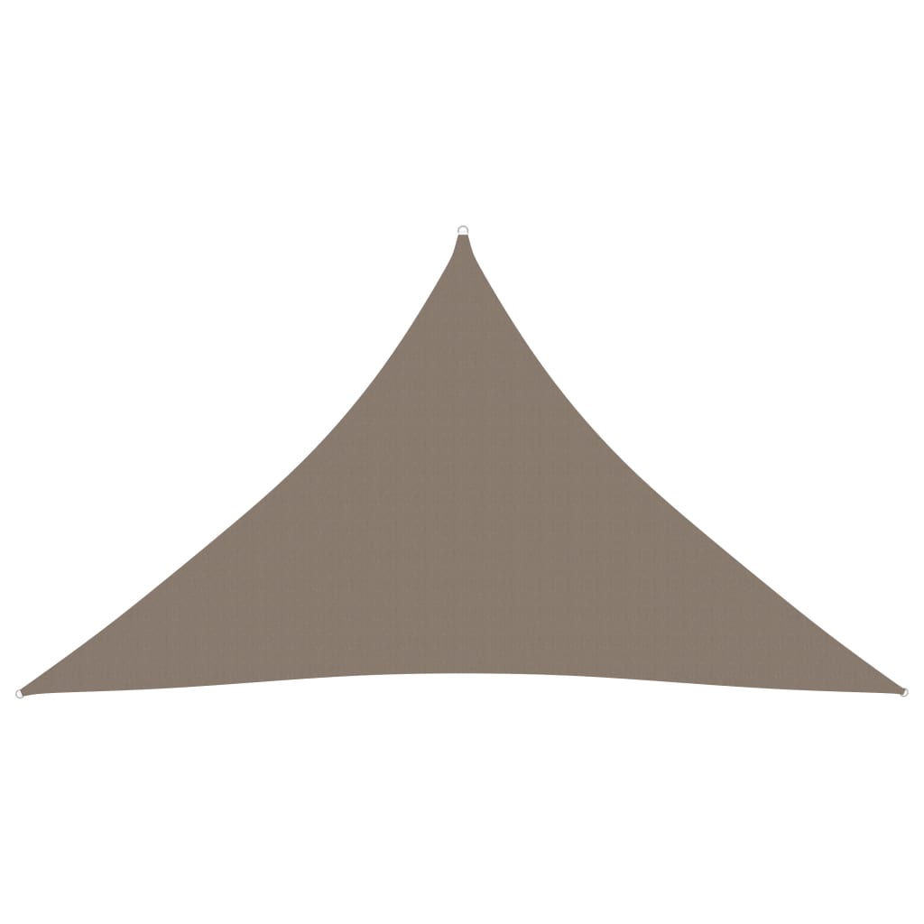 vidaXL Sunshade Sail Oxford Fabric Triangular 2.5x2.5x3.5 m Taupe