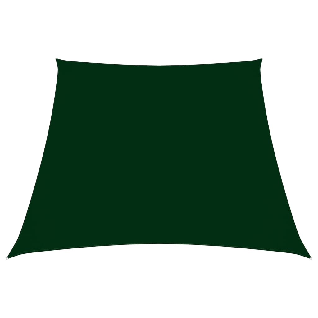 vidaXL Sunshade Sail Oxford Fabric Trapezium 3/5x4 m Dark Green